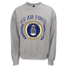 Load image into Gallery viewer, Air Force Laurel Leaf Crewneck (Grey)