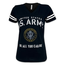 Load image into Gallery viewer, United States Army Ladies Stencil T-Shirt (Black)