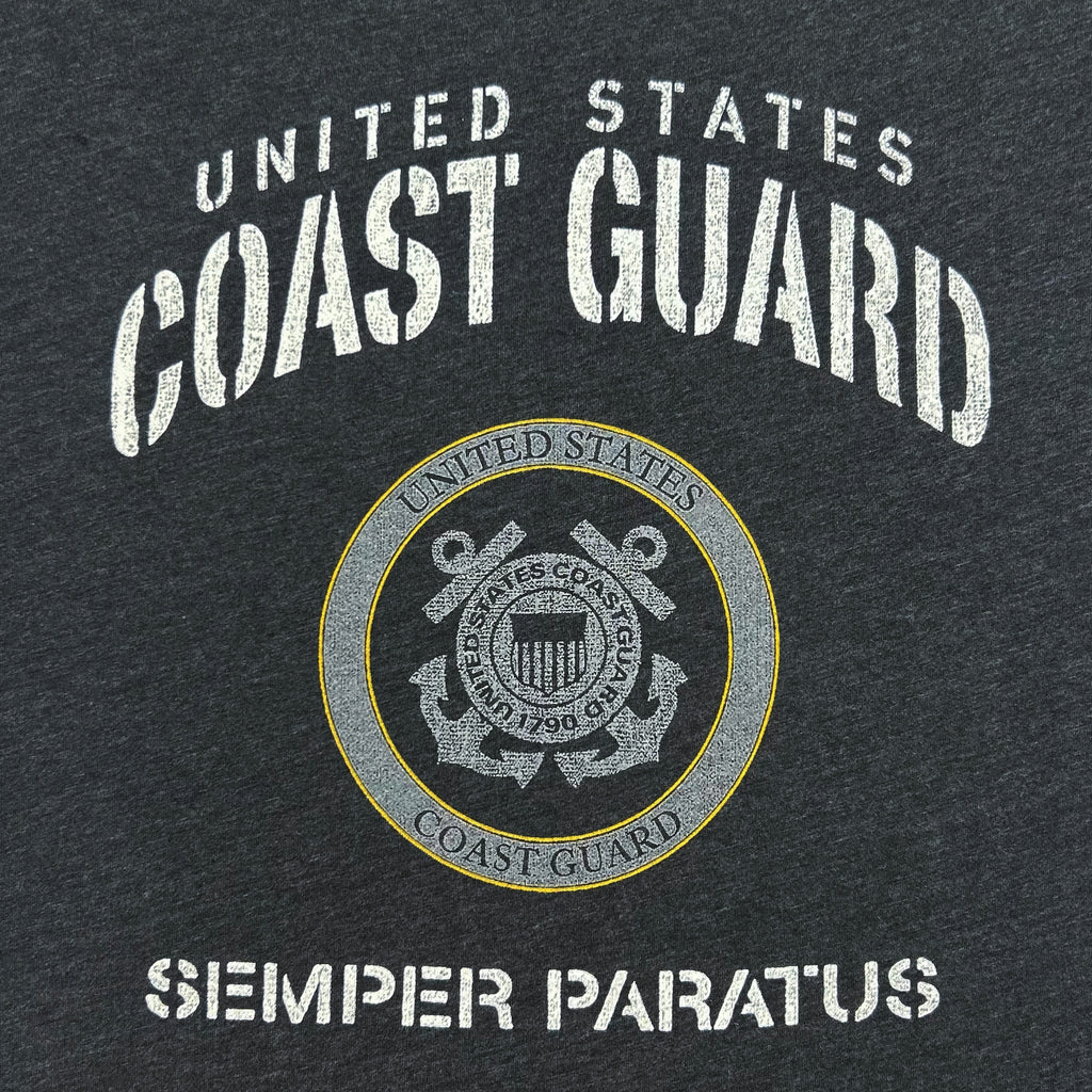 United States Coast Guard Ladies Stencil T-Shirt (Smoke)