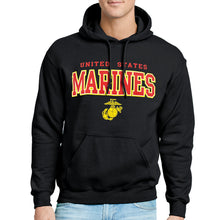 Load image into Gallery viewer, United States Marines Block EGA Hood (Black)