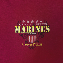 Load image into Gallery viewer, United States Marines Shield Grunge T-Shirt (Red)