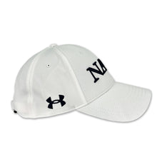 Load image into Gallery viewer, Navy Under Armour Jolly Roger Hat (White)