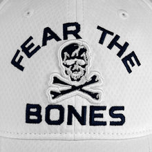 Load image into Gallery viewer, Navy Under Armour Fear the Bones Hat (White)