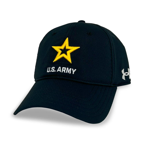 United States Army Under Armour Zone Adjustable Hat (Black)