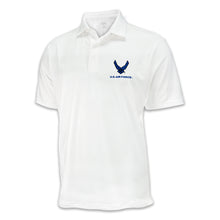 Load image into Gallery viewer, Air Force Wings Under Armour Performance Polo (White)