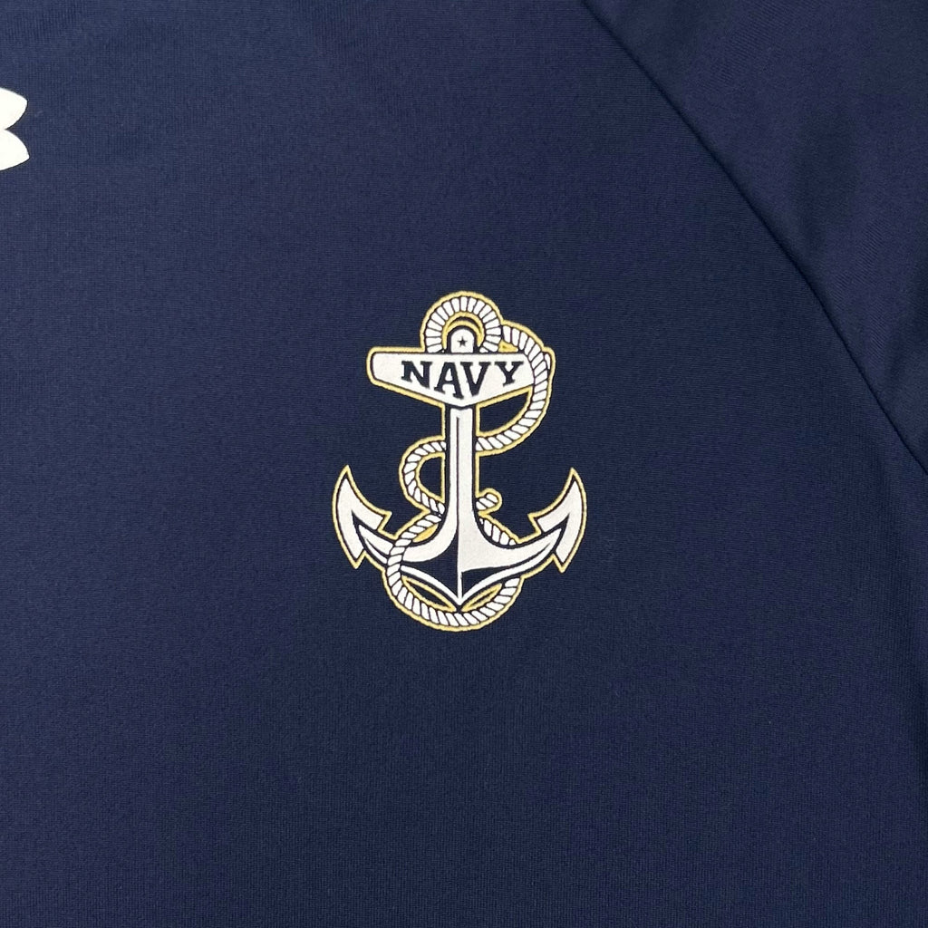 Navy Under Armour Left Chest Anchor Tech T-Shirt (Navy)