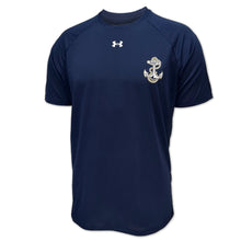 Load image into Gallery viewer, Navy Under Armour Left Chest Anchor Tech T-Shirt (Navy)