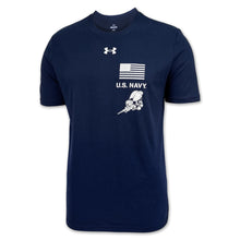 Load image into Gallery viewer, U.S. Navy Under Armour Seabees We Build We Fight T-Shirt (Navy)