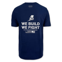 Load image into Gallery viewer, U.S. Navy Under Armour Seabees We Build We Fight T-Shirt (Navy)