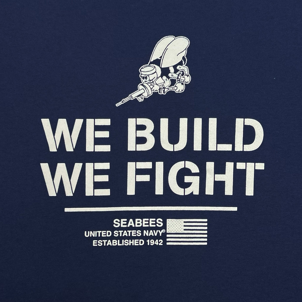 U.S. Navy Under Armour Seabees We Build We Fight T-Shirt (Navy)