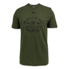 Load image into Gallery viewer, Navy Under Armour Seabees We Build We Fight T-Shirt (OD Green)