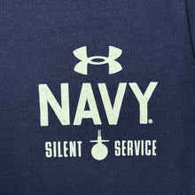 Load image into Gallery viewer, Navy Under Armour Anchor Silent Service Performance Cotton Hood (Navy)