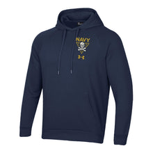 Load image into Gallery viewer, Navy Under Armour 2024 Rivalry 2-Sided Jolly Rogers Fear the Bones Triangle Fleece Hood (Navy)