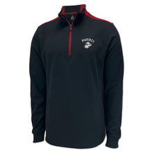 Load image into Gallery viewer, Marines Under Armour Gameday Double Knit Fleece 1/4 Zip (Black)