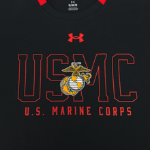 Load image into Gallery viewer, Marines Under Armour Gameday Double Knit Fleece Crewneck (Black)