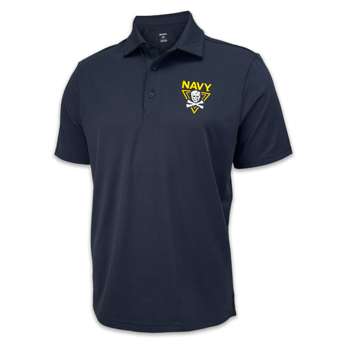 Navy Under Armour 2024 Rivalry Fear the Bones Polo (Navy)