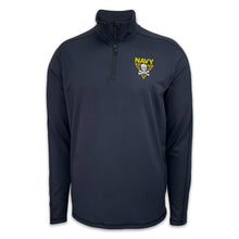 Load image into Gallery viewer, Navy Under Armour 2024 Rivalry Fear the Bones Quarter Zip (Navy)