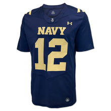 Load image into Gallery viewer, Navy Under Armour Sideline Replica #12 Football Jersey (Navy)