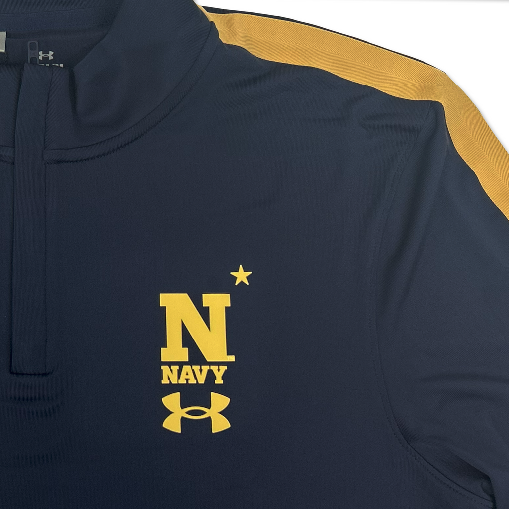 Navy Under Armour Sideline Playoff Quarter Zip (Navy)