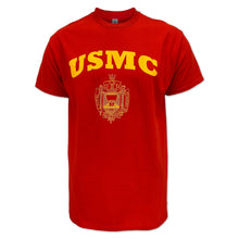 Load image into Gallery viewer, USMC Naval Academy Crest T-Shirt (Red)