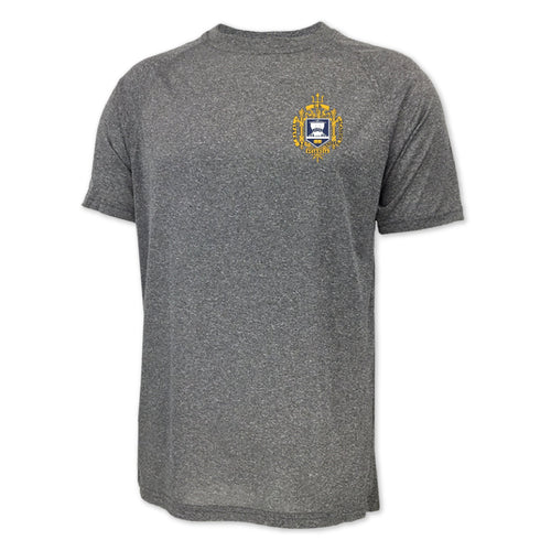 USNA Crest Performance T-Shirt (Grey)