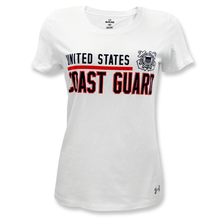 Load image into Gallery viewer, United States Coast Guard Ladies Under Armour T-Shirt (White)