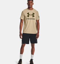 Load image into Gallery viewer, Under Armour New Freedom Logo T-Shirt (Sand)