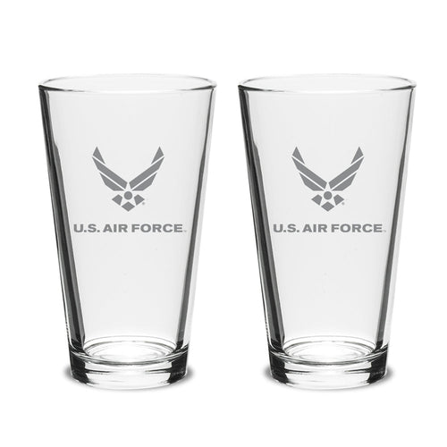 Air Force Wings Set of Two 16oz Classic Mixing Glasses*