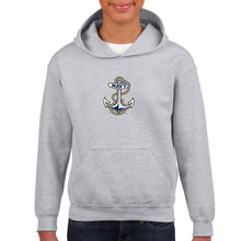 Load image into Gallery viewer, Navy Youth Anchor Logo Hood