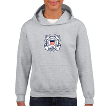 Load image into Gallery viewer, Coast Guard Youth Seal Logo Hood