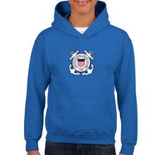 Load image into Gallery viewer, Coast Guard Youth Seal Logo Hood