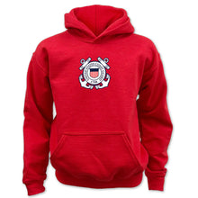 Load image into Gallery viewer, Coast Guard Youth Seal Logo Hood