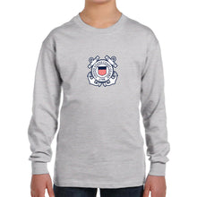 Load image into Gallery viewer, Coast Guard Youth Logo Long Sleeve T-Shirt