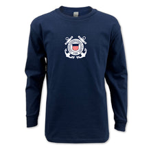 Load image into Gallery viewer, Coast Guard Youth Logo Long Sleeve T-Shirt