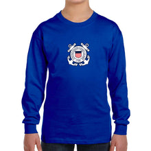 Load image into Gallery viewer, Coast Guard Youth Logo Long Sleeve T-Shirt