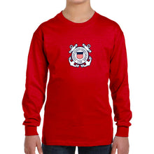 Load image into Gallery viewer, Coast Guard Youth Logo Long Sleeve T-Shirt