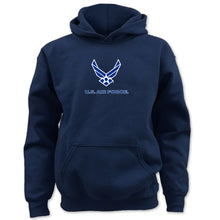 Load image into Gallery viewer, Air Force Youth Wings Logo Hood