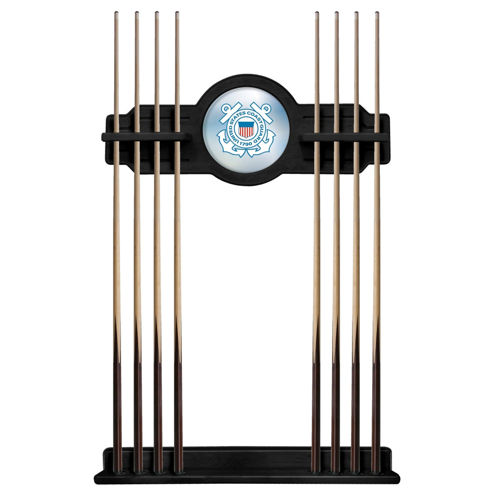 Coast Guard Seal Solid Wood Cue Rack*