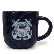 Load image into Gallery viewer, Coast Guard Marbled 17 oz Mug (Navy)