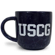 Load image into Gallery viewer, Coast Guard Marbled 17 oz Mug (Navy)