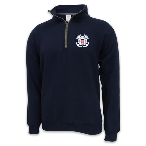 COAST GUARD SEAL LOGO 1/4 ZIP (NAVY)