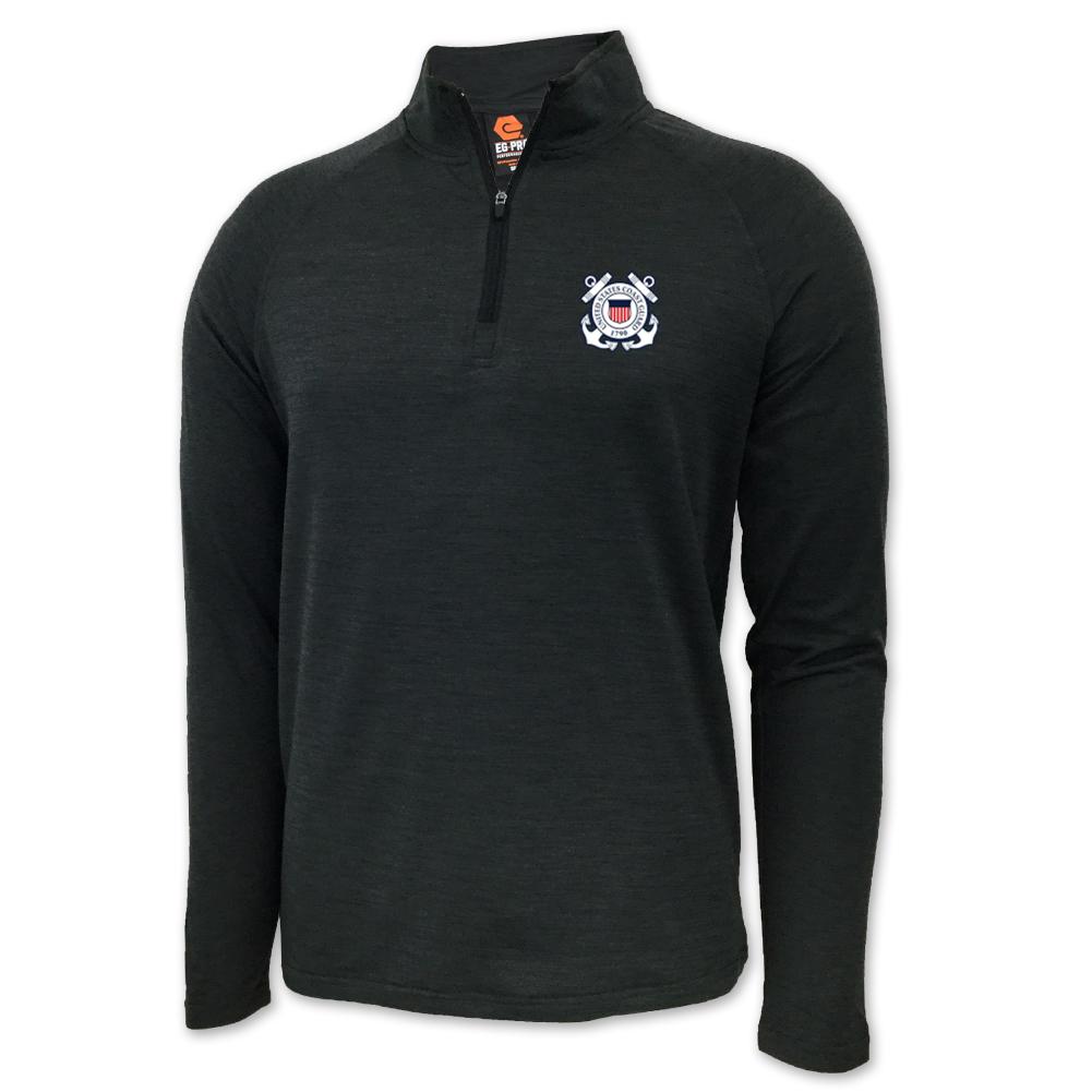 Coast Guard Seal Logo Performance 1/4 Zip (Charcoal)