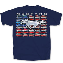 Load image into Gallery viewer, Mustang Flag T-Shirt (Navy)