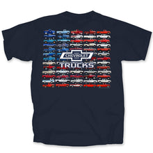 Load image into Gallery viewer, Chevy Trucks Flag T-Shirt (Navy)