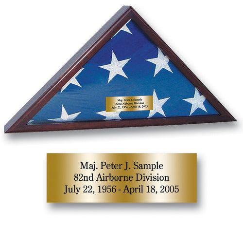 Personalizable Memorial Honors Flag Case for 5' X 9.5' Flag*