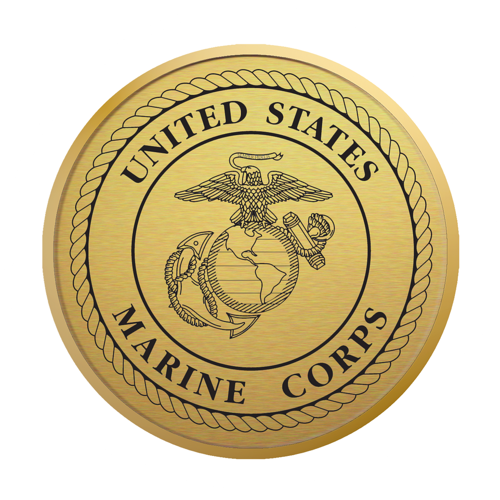 United States Marine Corps Gold Engraved Hampshire Certificate Frame (Horizontal)*