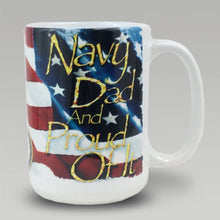 Load image into Gallery viewer, Navy Dad Coffee Mug