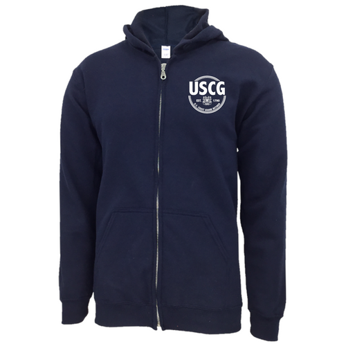 Coast Guard Retired Full-Zip Hood