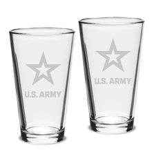 Load image into Gallery viewer, Army Star Set of Two 16oz Classic Mixing Glasses*