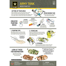 Load image into Gallery viewer, U.S. Army Tank Wood Paint Kit